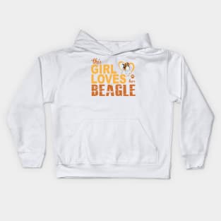 This Girl Loves Her Beagle! Kids Hoodie